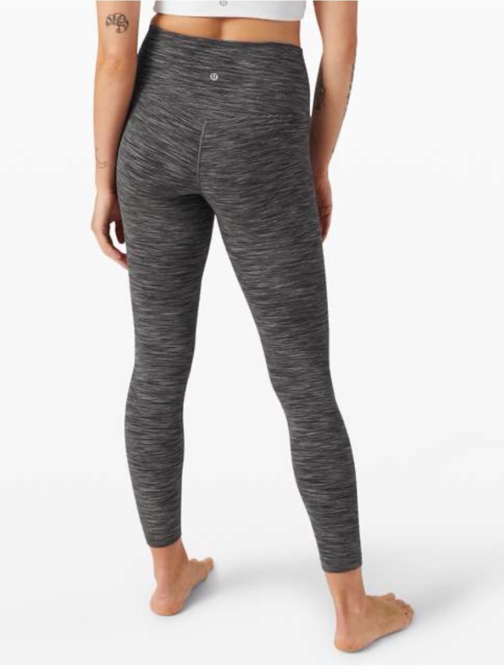 lululemon athletica Striped Black and White Active Top